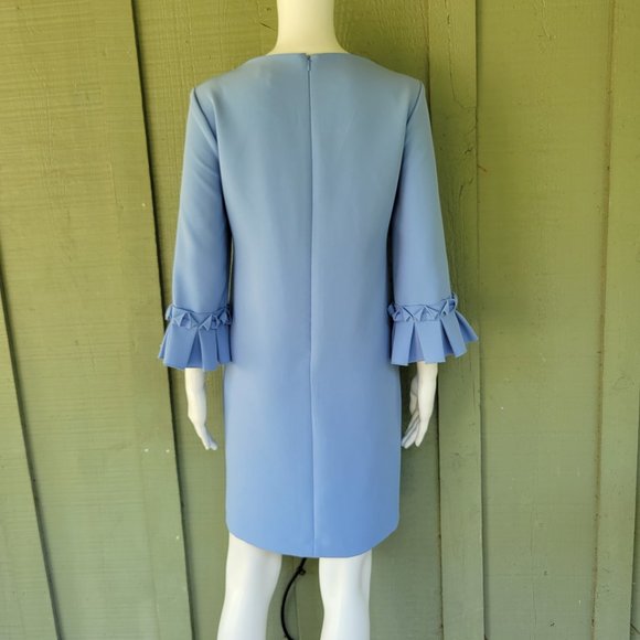 TAHARI Arthur S. Levine Blue Shift Dress 6 - Picture 4 of 5